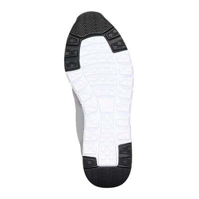 【4cm4時間防水設計】エル スポーツ ELLESPORT スッと履けるクイックフィット　レイン仕様  ニットレースアップスニーカー　ESP12595 SILVER 23.0