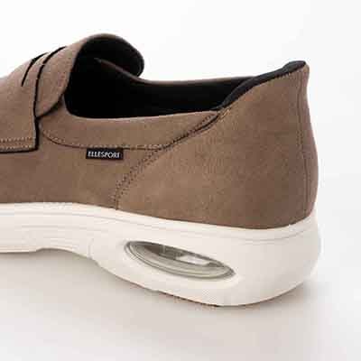 【4cm4時間防水設計】エル スポーツ ELLESPORT クイックフィットスニーカーソールローファー ESP12612 OAK-SILKY 23.0