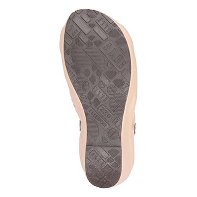 エル スポーツ ELLESPORT 2WAYウェッジサンダル　ESP12738 BEIGE/GOLD 23.0