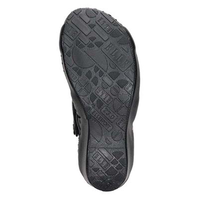 エル スポーツ ELLESPORT 2WAYウェッジサンダル　ESP12738 BLACK 23.0