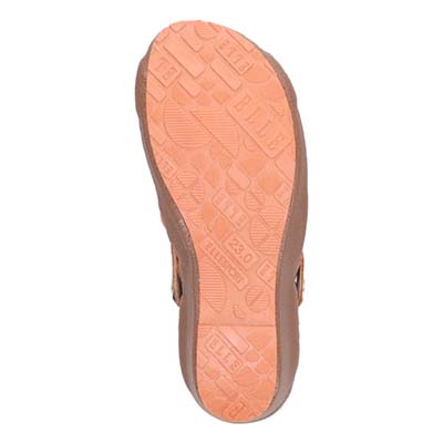 エル スポーツ ELLESPORT 2WAYウェッジサンダル　ESP12738 BROWN/ORANGE 23.0