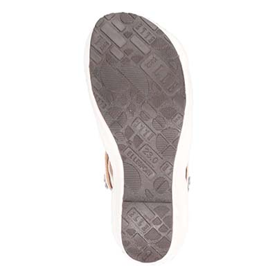 エル スポーツ ELLESPORT 2WAYウェッジサンダル　ESP12738 WHITE/SILVER 23.0