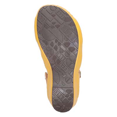 エル スポーツ ELLESPORT 2WAYウェッジサンダル　ESP12739 YELLOW/C 23.0