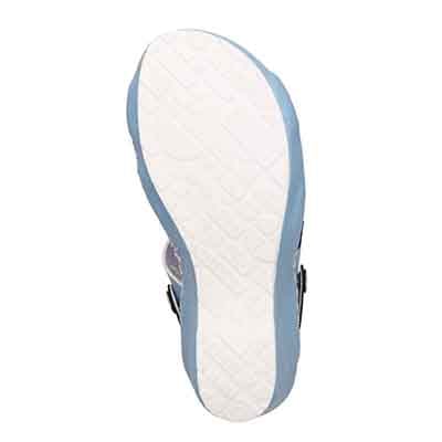 エル スポーツ ELLESPORT 　2WAYウェッジサンダル　ESP12741 BLUE/GRAY 23.0