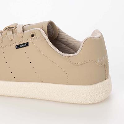 【ユニセックス】エル スポーツ ELLESPORT 2.5cmヒールのローテクコートスニーカー ESP14510 BEIGE 23.0
