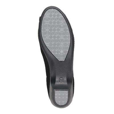 エル スポーツ ELLESPORT ニットオープントゥシューズ　ESP14708 BLACK 23.0