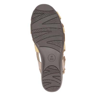 シティ ゴルフ City Golf  抜け感の甲デザインがきれいなサンダル　GFL20134 YELLOW M　(23.0～23.5)