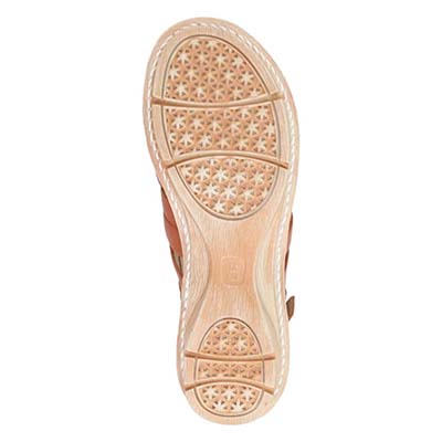 シティ ゴルフ City Golf  爽やかなサマーサンダル　GFL20145 RED･BROWN M　(23.0～23.5)