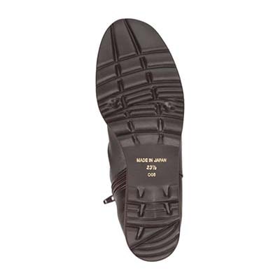 HIROKO KOSHINO キレイ目シルエット 柔らか素材 ショートブーツ   HKL4633 D-BROWN 23.0