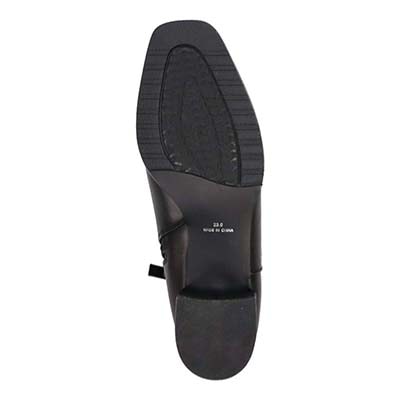 HIROKO KOSHINO 上質な羊革と足首の金具で高級感UP　ショートブーツ　HKL8006 BLACK 23.0