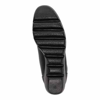 【撥水加工】HIROKO KOSHINO FEMME　ウェーブソール レースアップカジュアルアンクルブーツ　HRL1001 BLACK M　(23.0～23.5)