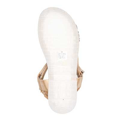 HIROKO KOSHINO FEMME　スポーツテイストのビジューサンダル　HRL1007 BEIGE M　(23.0～23.5)