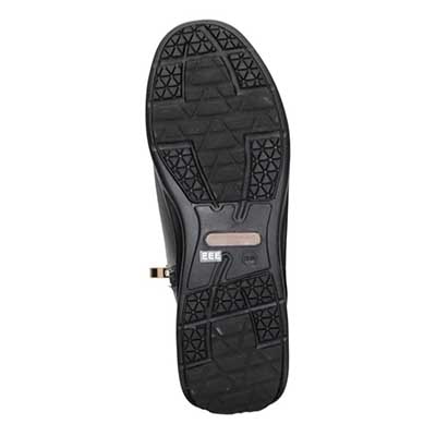 【撥水加工】HIROKO KOSHINO FEMME　防滑仕様デザインショートブーツ　HRL2011 BLACK 23.0