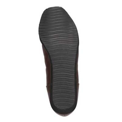 【撥水加工】HIROKO KOSHINO FEMME　超軽量、シャーリングウエッジパンプス　HRL2012 D-BROWN 23.0