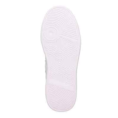 HIROKO KOSHINO FEMME サイドのキルティングとスタッズがポイントのコート系スニーカー HRL2032 IVORY 23.0