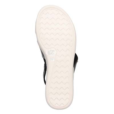 HIROKO KOSHINO FEMME 屈曲性のある6cmウェッッジソールサンダル　HRL5000 BLACK M　(23.0～23.5)