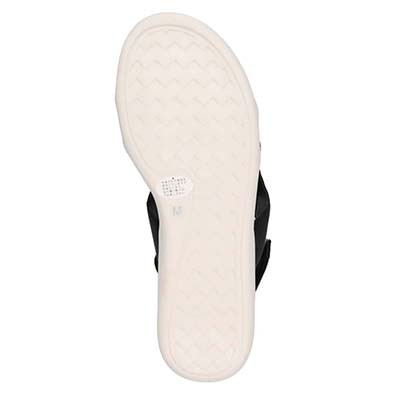 HIROKO KOSHINO FEMME 屈曲性のある 6cmウェッッジソールデザインサンダル　HRL5002 BLACK M　(23.0～23.5)