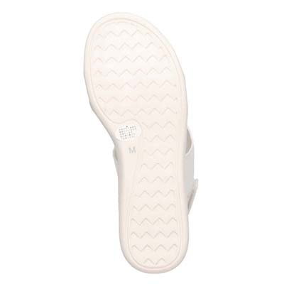 HIROKO KOSHINO FEMME 屈曲性のある 6cmウェッッジソールデザインサンダル　HRL5002 IVORY M　(23.0～23.5)