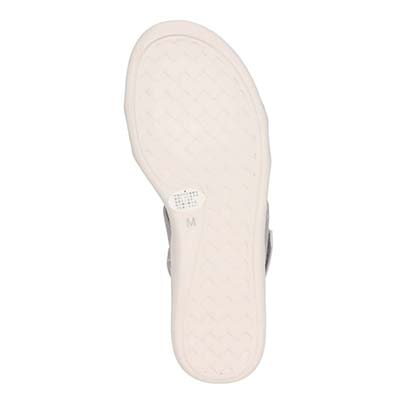 HIROKO KOSHINO FEMME 屈曲性のある 6cmウェッッジソールデザインサンダル　HRL5002 SILVER M　(23.0～23.5)