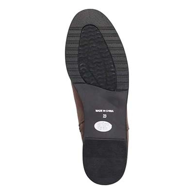 HIROKO KOSHINO FEMME　あたたかさと華やかさを両立 ファー付きスエードショートブーツ　HRL5006 OAK 23.0