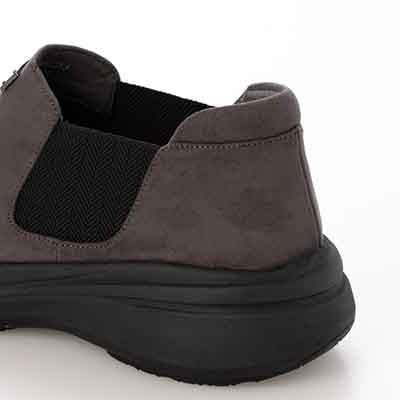 HIROKO KOSHINO FEMME シンプルなサイドゴアブーティ HRL5012 GRAY-SILKY 23.0