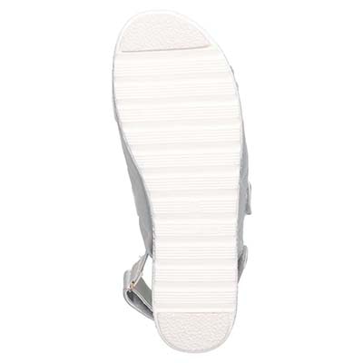 HIROKO KOSHINO FEMME キルティングとジュート風の厚底ソールが大人可愛いサンダル　HRL6000 SILVER M　(23.0～23.5)