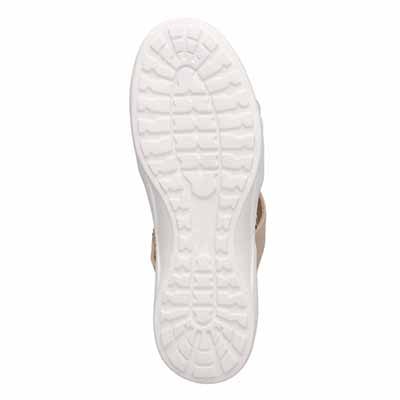HIROKO KOSHINO FEMME スポーティーを華やかに。キラキラ輝くコードで魅せる大人スポーツサンダル　HRL7001 BEIGE M　(23.0～23.5)