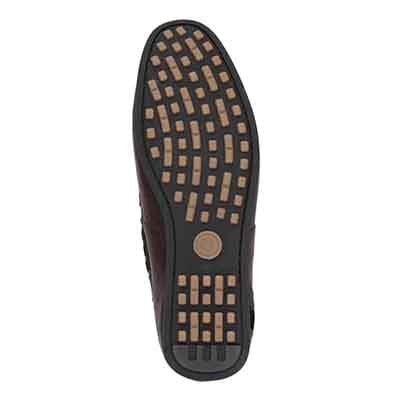 ランバンオンブルー LANVIN en Bleu 「Recovery Shiatsu Insole」搭載で指圧効果により血行をよくする。ローファースリップオンシューズ  LB1017XR D-BROWN 25.0