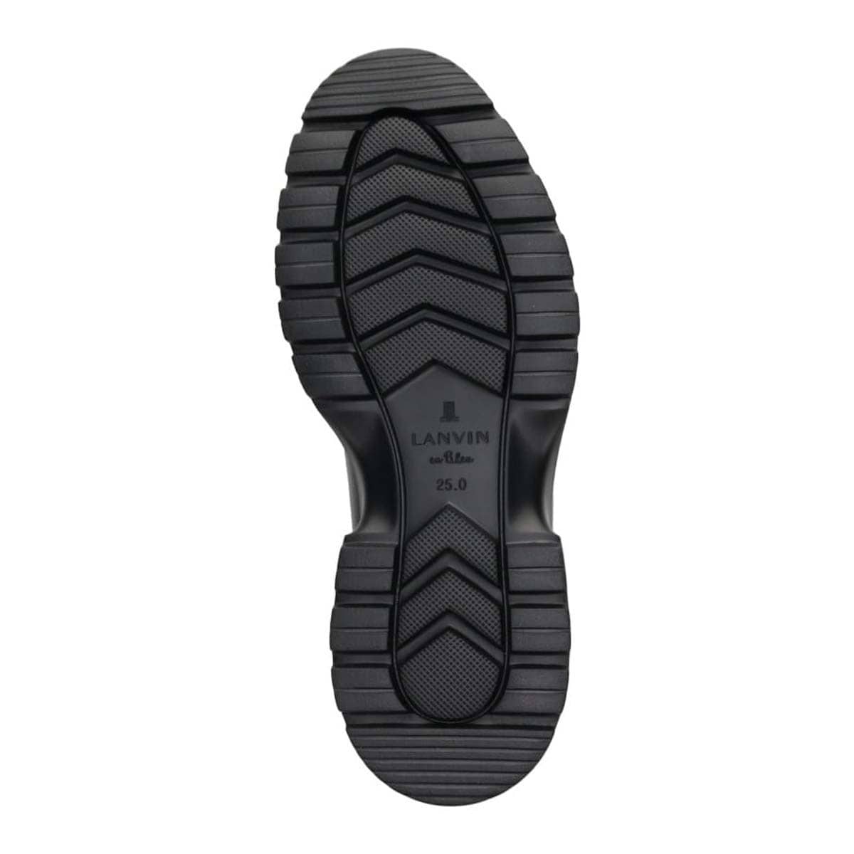 ランバンオンブルー LANVIN en Bleu 「リカバリーインソール」搭載で指圧効果により血行を115％促進。ユーチップスリッポンドレスカジュアルシューズ　LB3002XR BLACK 25.0