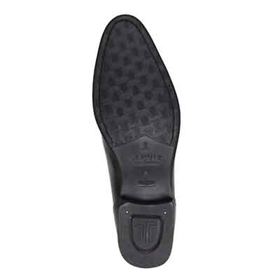 ランバンコレクション LANVIN COLLECTION 「Recovery Shiatsu Insole」搭載で指圧効果により血行をよくする。 軽量設計　内羽根ストレートチップドレスシューズ　LV1019XR BLACK 25.0