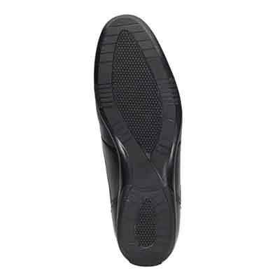 ランバンコレクション LANVIN COLLECTION 「Recovery Shiatsu Insole」搭載で指圧効果により血行をよくする。軽快な履き心地のレースアップレザーカジュアルシューズ　LV1024XR BLACK 25