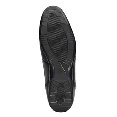 ランバンコレクション LANVIN COLLECTION 「Recovery Shiatsu Insole」搭載で指圧効果により血行をよくする。100周年記念モデルの上質レザー レースアップカジュアルシューズ　LV1025XR BLACK 25.0