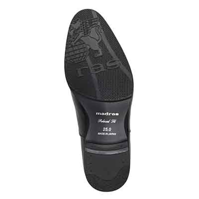 【GORE-TEX】マドラス madras 特許 Recovery meta insole搭載シューズ　ゴアテックス 内羽根ストレートチップドレスシューズ　M7104GMT BLACK 25.0