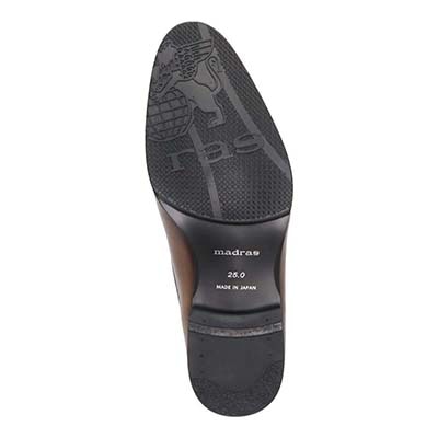 【GORE-TEX】マドラス madras 特許 リカバリーメタインソール搭載シューズ 内羽根ストレートチップドレスシューズ　M710GMT L-BROWN 25.0