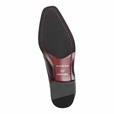 マドラス madras 『GRAMPUSコラボモデル』 高級 マッケイ製法 外羽根ウイングチップドレスシューズ   M9603GP BROWN 25.0