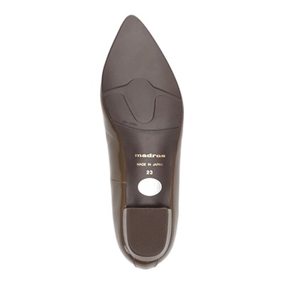 【バランス＋(プラス)シリーズ】madras　マドラス東京ファクトリー製 フィット感、バランス感を徹底的に追及した機能ローヒールパンプス　MAL1140 BROWN 23.0