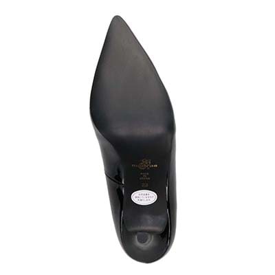 マドラス madras 特許 リカバリーメタインソール搭載 7.0cm  ポインテッドトゥパンプス MAL9105MT BLACK-ENAMEL 23.0