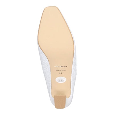 マドラス madras 特許 リカバリーメタインソール搭載　イタリアンレザーを贅沢に使った美しいミュール　MAL9119MT WHITE-EB 23.0
