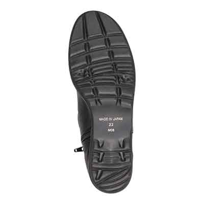 ミッシー デ ミッシー missy des missy キレイ目シルエット 柔らか素材の 軽量ショートブーツ   MMD4633 BLACK 23.0