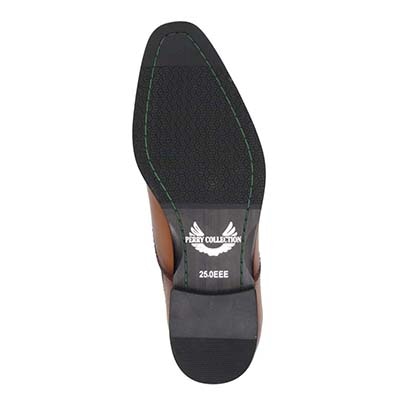 ペリーコレクション PERRY COLLECTION 内羽根ストレートチップビジネスシューズ PR4061 L-BROWN 25.0