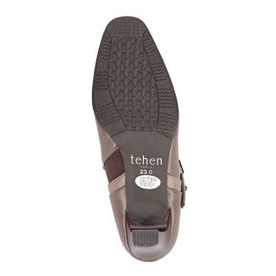 テーン tehen オフィス対応！美脚効果♪甲が深めの脱げづらいパンプス♪ TN1747 OAK-EB 23.0