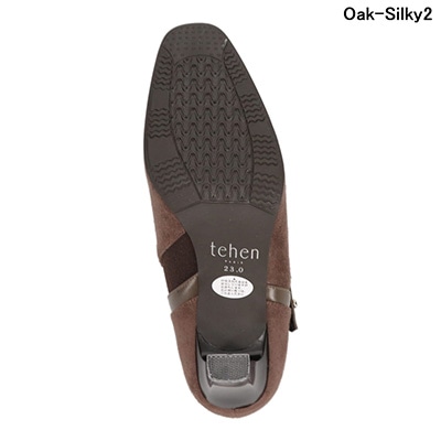 テーン tehen オフィス対応！美脚効果♪甲が深めの脱げづらいパンプス♪ TN1747 Oak-Silky2(中敷カラー ベージュ) 23.0