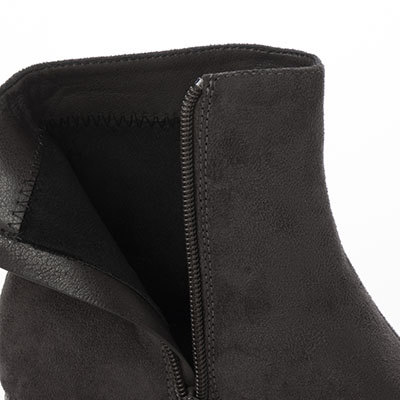 【撥水加工】テーン tehen ヒールがポイント♪トレンドのシンプルブーツ　TN1764 GRAY-SILKY 23.0