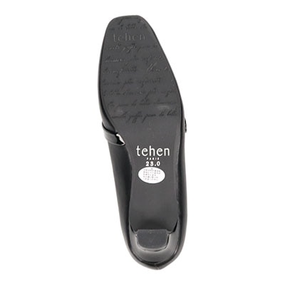 テーン tehen 活躍間違い無しのベルト付きモカパンプス　TN1779 BLACK 23.0