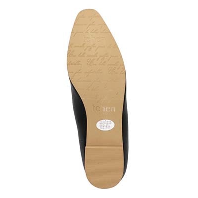 テーン tehen レースアップ ベーシックフラットパンプス　TN1801 BLACK 23.0