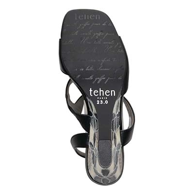 テーン tehen ステンドグラスウエッジヒールサンダル　TN1803 BLACK 23.0