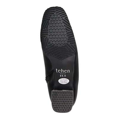【撥水加工】テーン tehen すっきりキレイめ　ショートブーツ　TN1805 BLACK 23.0