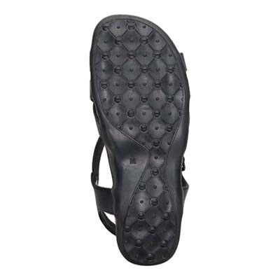 テーン tehen 夏の定番フットベッドフラットサンダル　TN5011 BLACK M　(23.0～23.5)