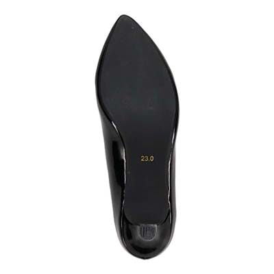 テーン tehen どんなシーンにも活躍できる 万能デザイン ベーシックパンプス TN5501 BLACK-ENAMEL2 23.0