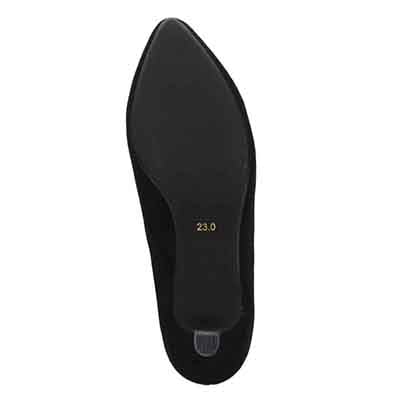 テーン tehen【Vカット】レディース パンプス 通勤 5㎝ヒール 歩きやすい TN5501 BLACK-METALLIC 23.0